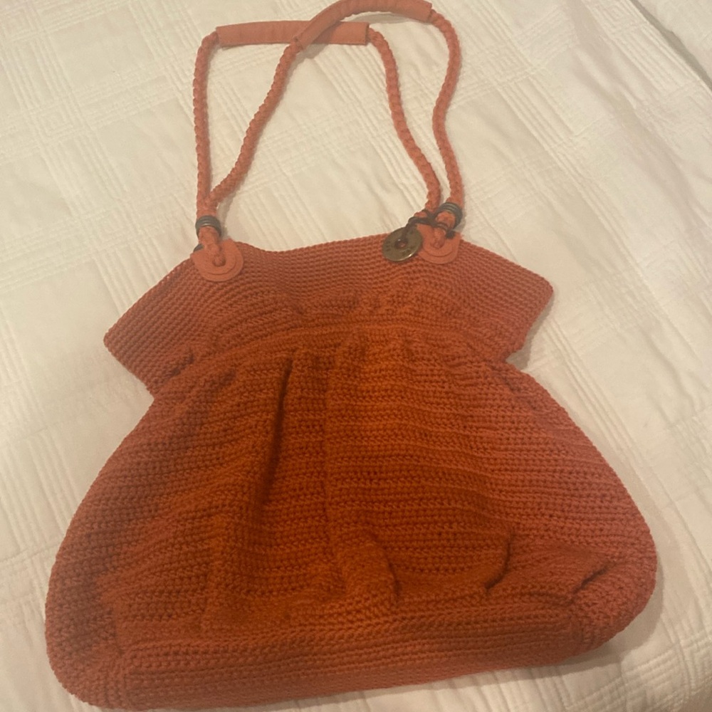 The Sak Rust Crochet Shoulder Bag